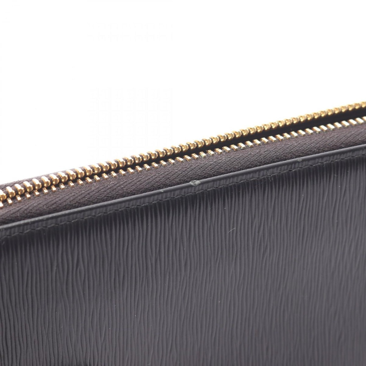 Prada Round Long Wallet Vittello Move TR Black Leather Triangle Logo — view 10