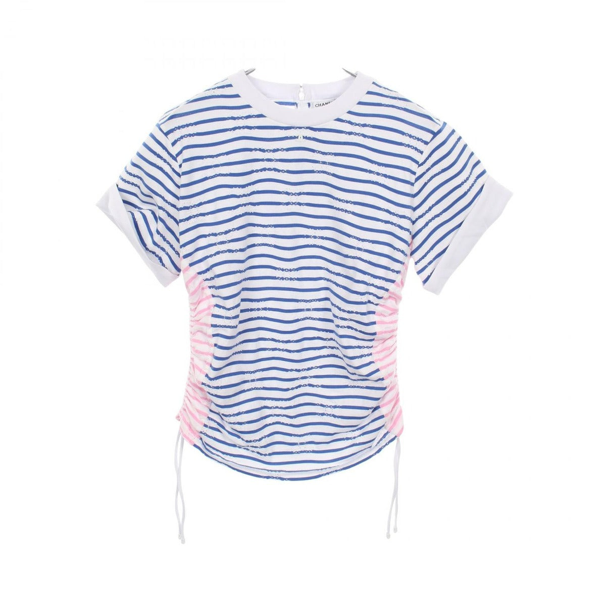 Chanel Short Sleeve T-Shirt CC Logo Cotton Top