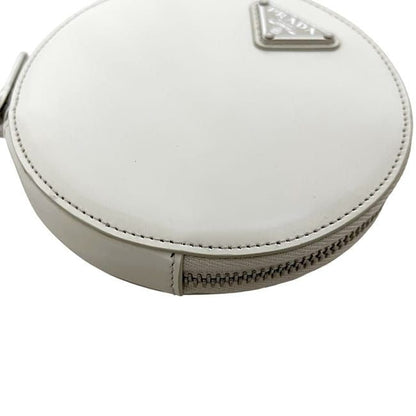 Prada Shoulder Bag White 1 Na003 Round Chain