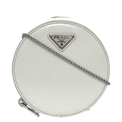 Prada Shoulder Bag White 1 Na003 Round Chain