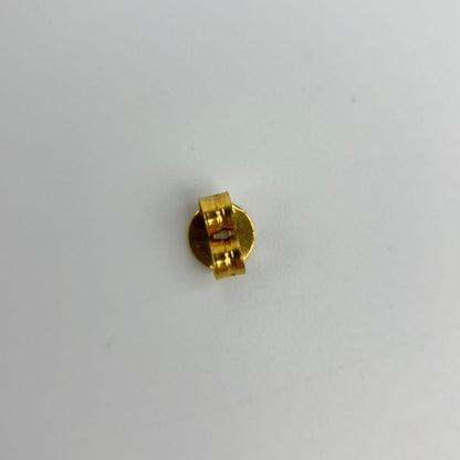 Celine Logo Triomphe Earrings Gold Vintage — view 11