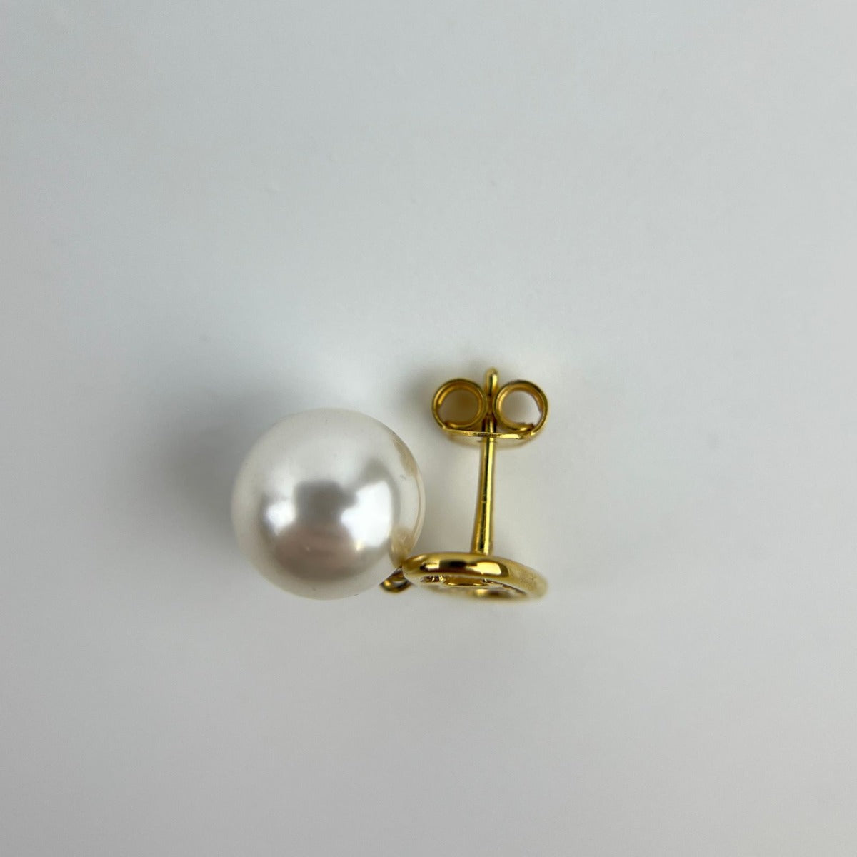 Celine Logo Triomphe Earrings Gold Vintage — view 7