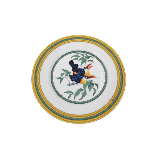 Hermes Plate Toucans Multicolor Porcelain Toucan Bird Tori Pottery Shoulder Bag