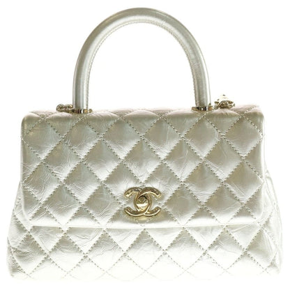 Chanel Coco Handle XS 2-Way Mini Shoulder Bag Chain Metallic
