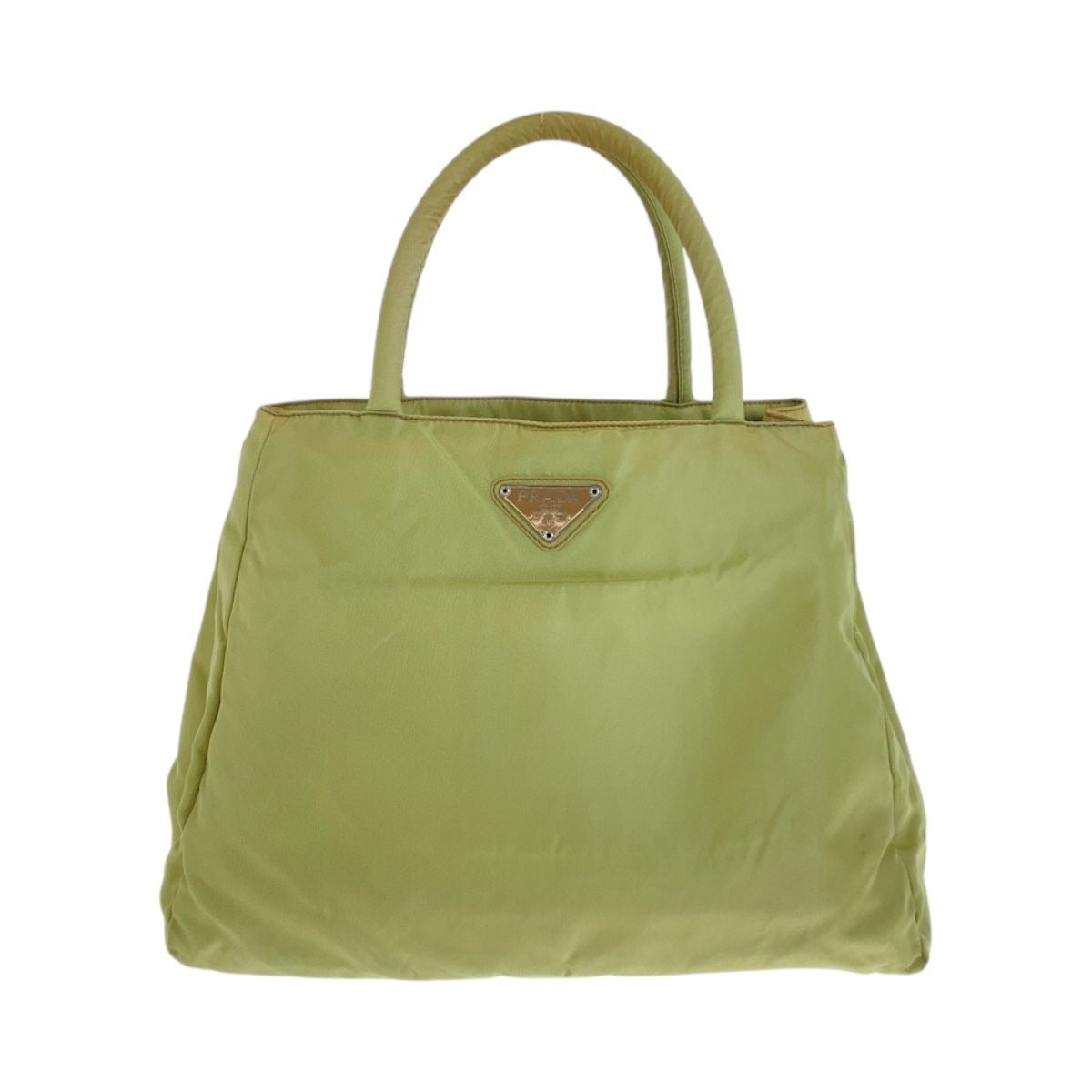 Prada Tessuto Green Silver Nylon Tote