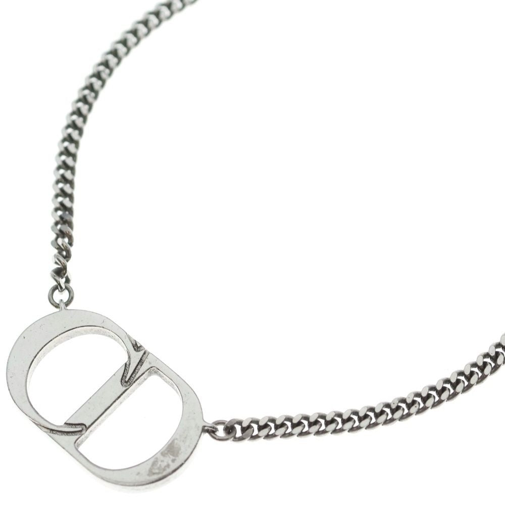Dior CD Icon Necklace Pendant Chain Silver