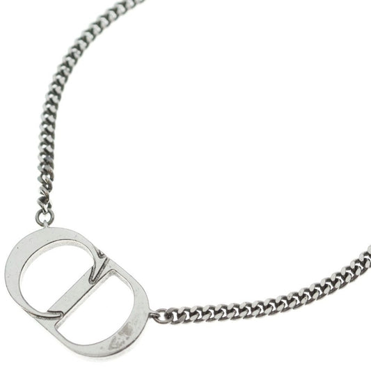 Dior CD Icon Necklace Pendant Chain Silver