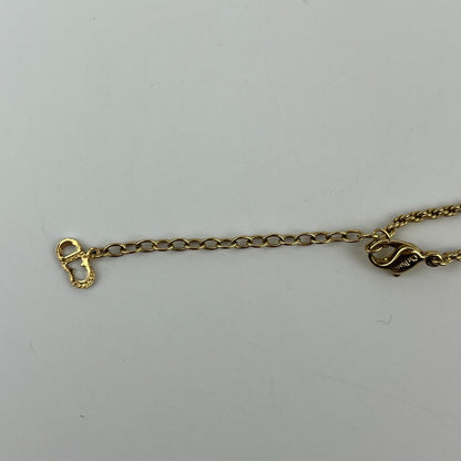 Dior Necklace Pendant Logo Gold Vintage — view 9