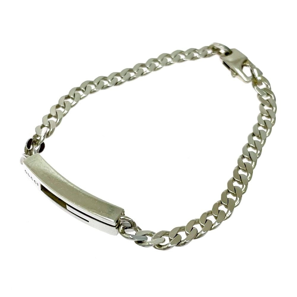 Gucci Silver Cutout Bracelet 925 Stamp