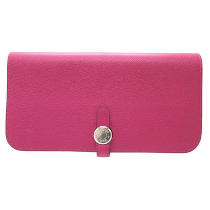 Hermes Dogon Long Evercolor Rose Purple Wallet 1774