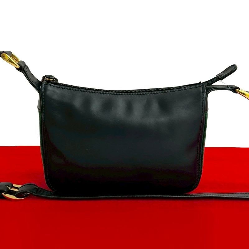 Gucci Vintage Sherry Line Leather Shoulder Bag