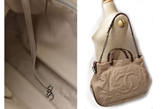 Chanel Tote Bag Shoulder Bag 2way Chanel Chain Bag Coco Mark Quilted Stitching