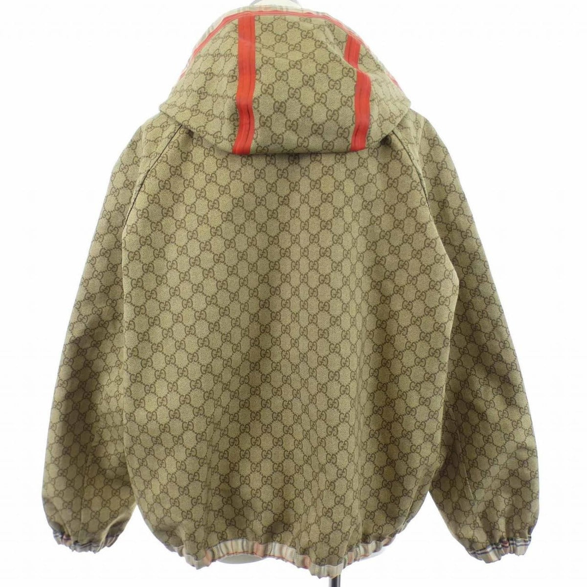 Gucci GG Zaklu Jacket Beige Red Check — view 2