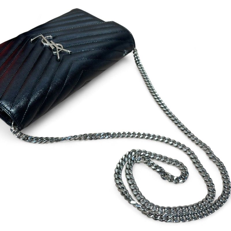 Saint Laurent 22092809023730 Monogram Saint Laurent Envelope Chain Wallet Women