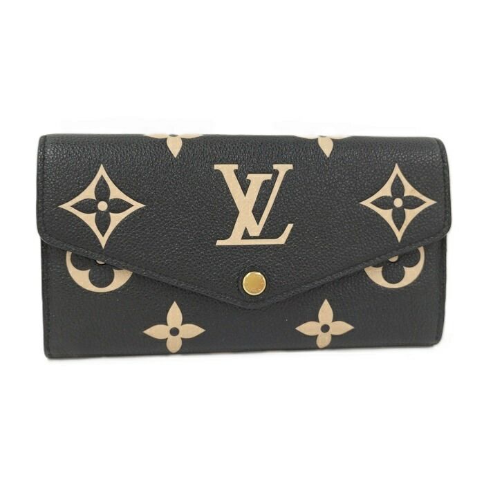 Louis Vuitton Portefeuille Sarah Long Fold Wallet Monogram Empreinte M80496