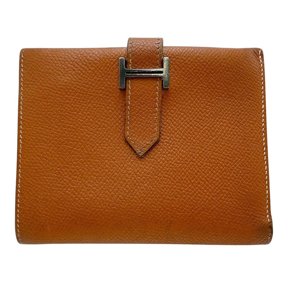 Hermes Bifold Wallet Bearn Compact Brown
