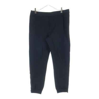 Prada Track Pants Rubber Triangle Logo Zip Easy Black