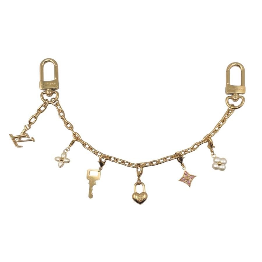 Louis Vuitton Bag Charm Monogram Flower Padlock