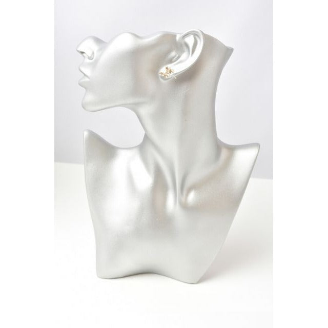 Chanel Accessories Earrings CC Rhinestone — view 2
