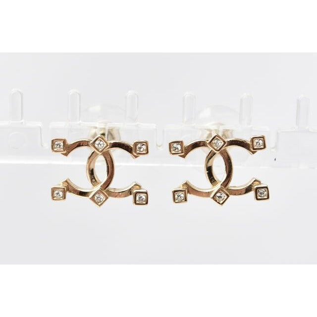 Chanel Accessories Earrings CC Rhinestone — view 6
