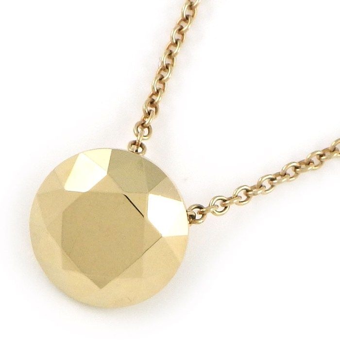Tiffany & Co. Necklace Faceted Cut Diamond Motif 18K Yellow Gold