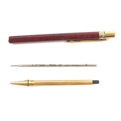 Cartier Trinity Marble Pattern Logo Engraved Twist Ballpoint Pen