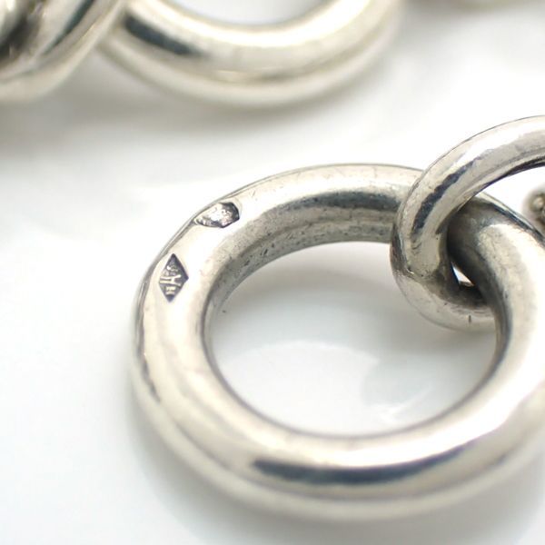 Hermes Cadena SV Necklace Ag925 Vintage Hermes Silver Box Padlock Bar