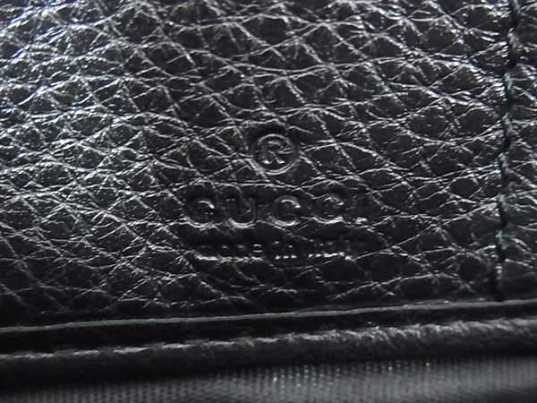 Gucci 303280 Soho Interlocking G Leather Round Zipper Long Wallet