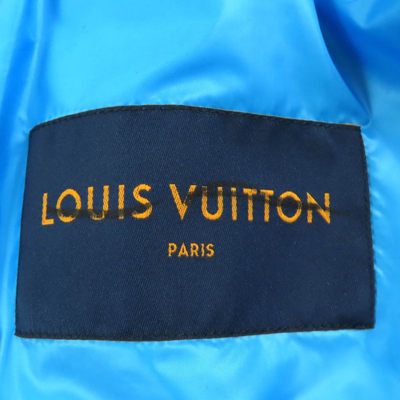 Louis Vuitton 22SS Hlb51e Monogram Flower Quilted Jacket Blouson Blue 48 Made