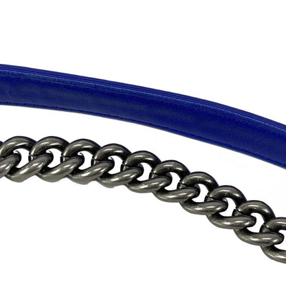 Chanel Shoulder Bag Boy Chanel / Matelasse Blue And Black Chain Shoulder /