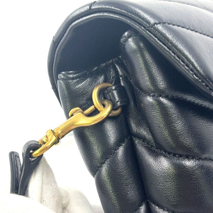 Saint Laurent Paris Lou Leather Black Shoulder Bag Gold