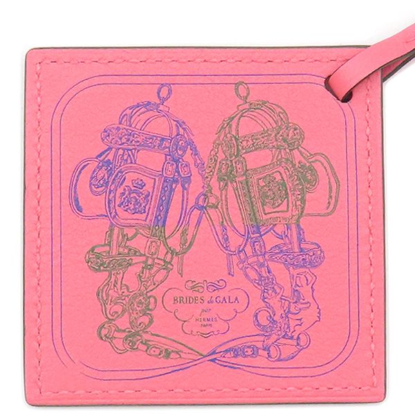 Hermes Bag Charm Careno Swift Rose Eté [brides de Gala Eyeliner Brides de Gala