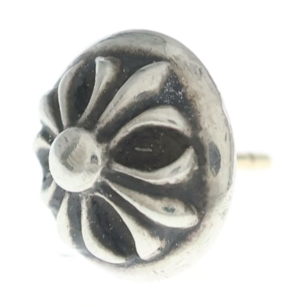 Chrome Hearts Stud Crsbll Cross Ball Earrings Silver