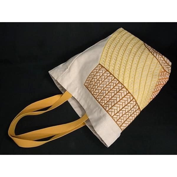 Hermes Poisson Natte Toile Ashe Tote Bag Beige Bi5260 — view 5