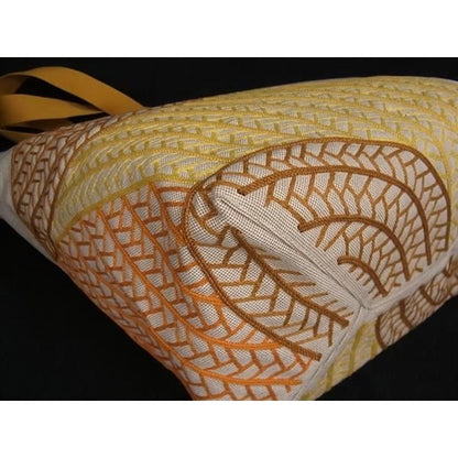 Hermes Poisson Natte Toile Ashe Tote Bag Beige Bi5260 — view 7