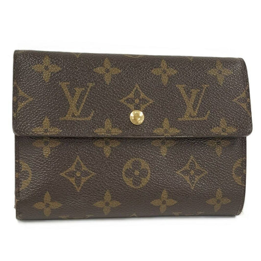 Louis Vuitton Pochette Passpole Trifold Wallet with Passcase Monogram