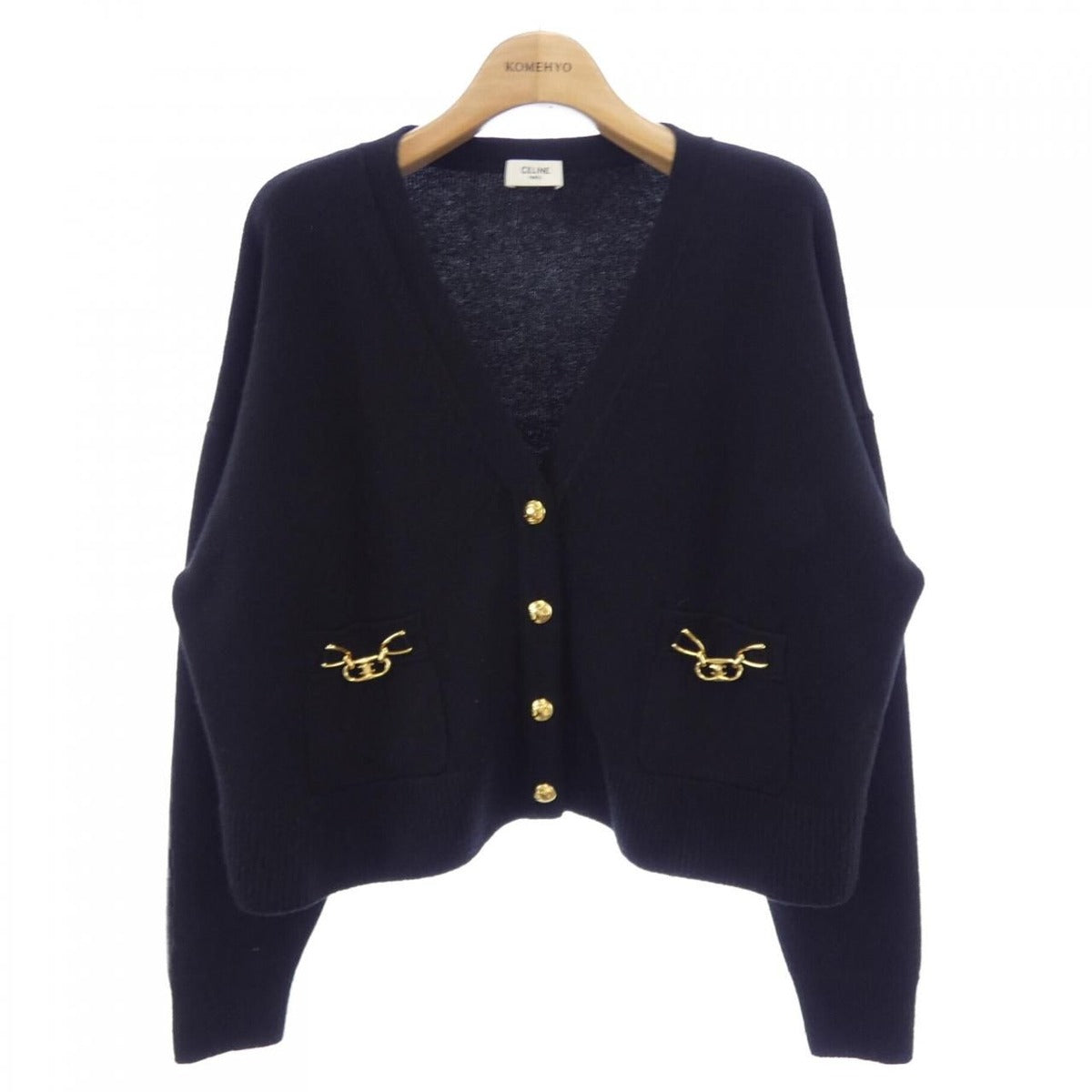 Celine Triomphe Gourmet Cropped Cardigan