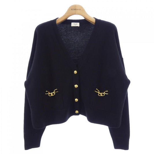 Celine Triomphe Gourmet Cropped Cardigan