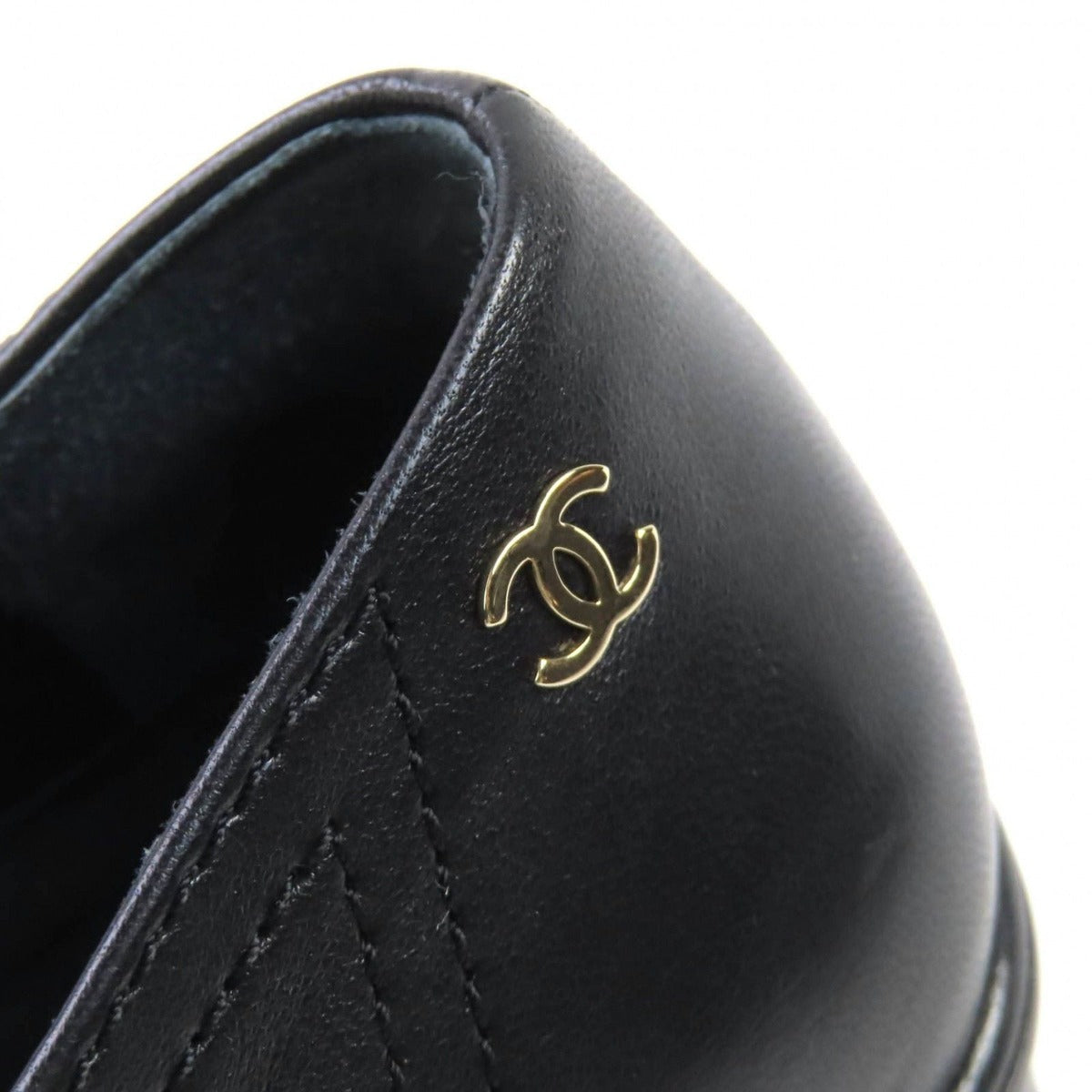 Chanel Leather Loafers with Coco Mark Charm — view 8