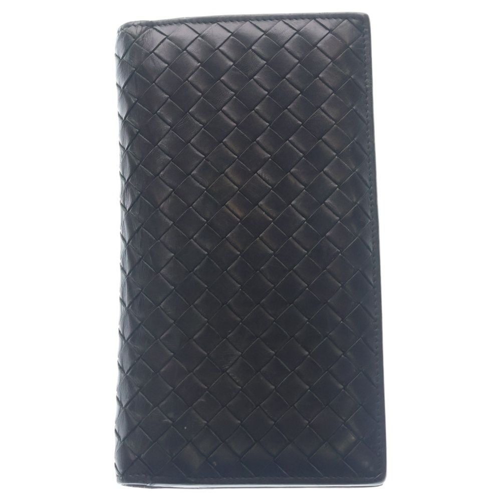 Bottega Veneta Intrecciato Bifold Wallet Leather Black