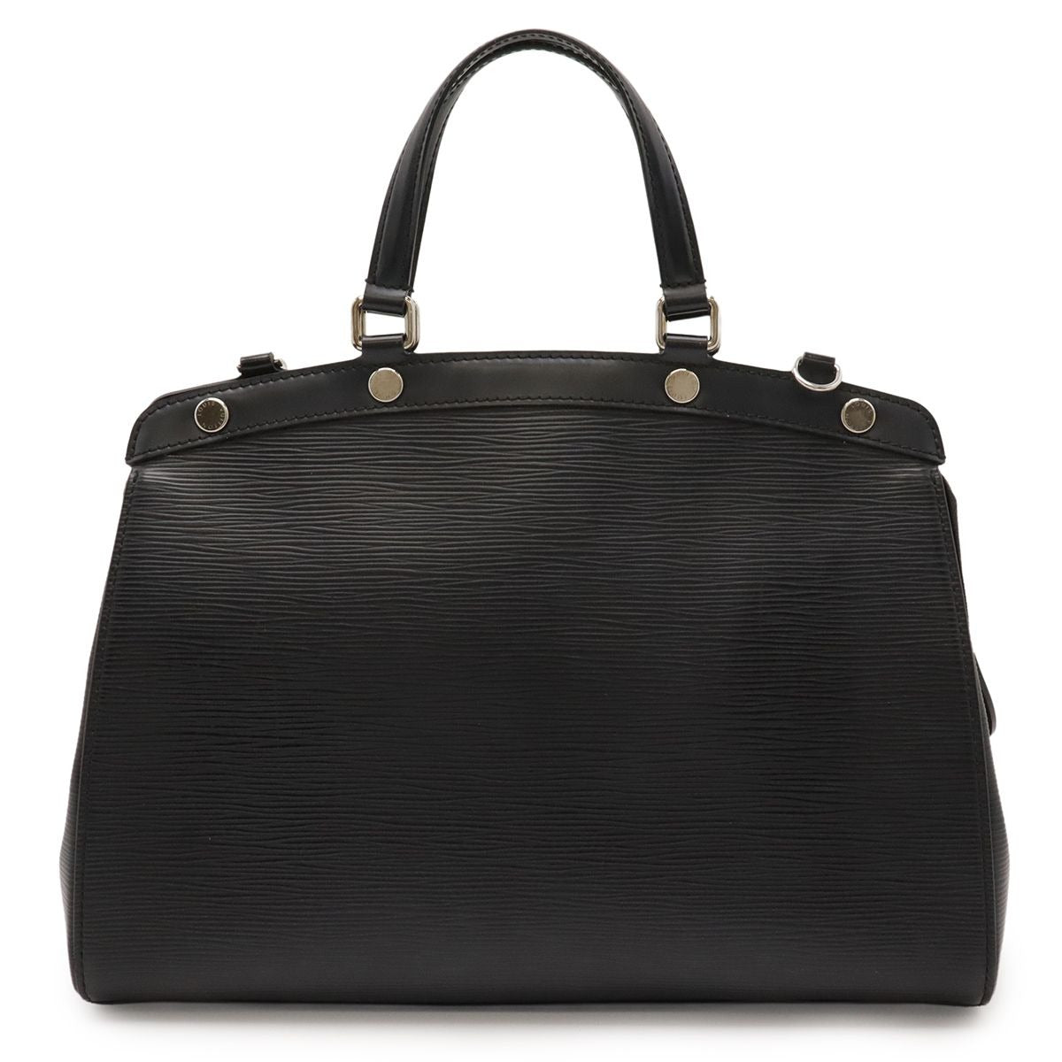 Louis Vuitton Epi MM Handbag Noir Black Silver