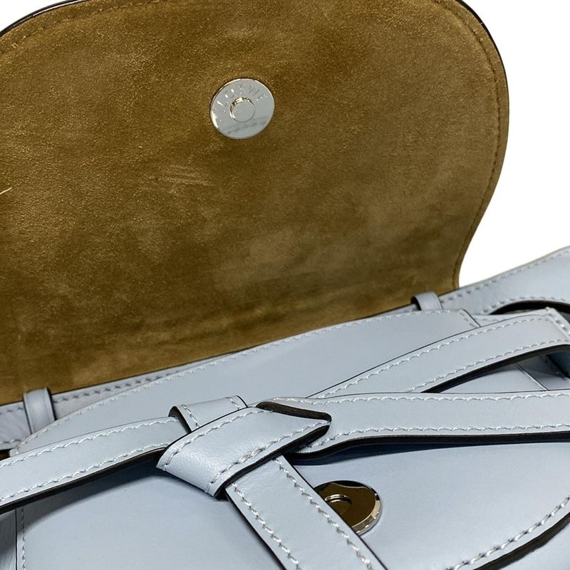 Loewe Shoulder Bag Gate Dual Bag Mini C565r41x04 Light Blue Jacquard Strap