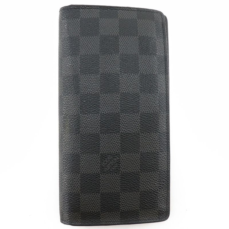 Louis Vuitton Portefeuille Blazer N62665 Damier Graphite Canvas Black Sp4069