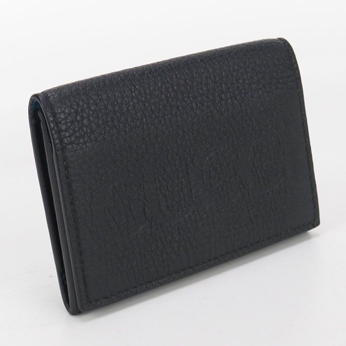 Gucci Logo 739389 Business Card Holder Leather Unisex