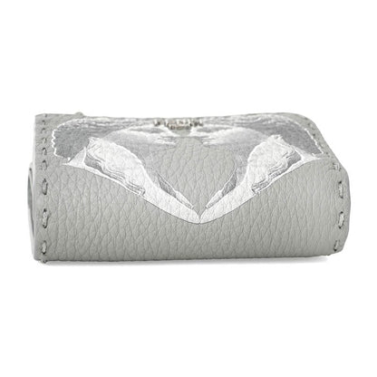 Fendi Trifold Wallet Beekaboo Gray