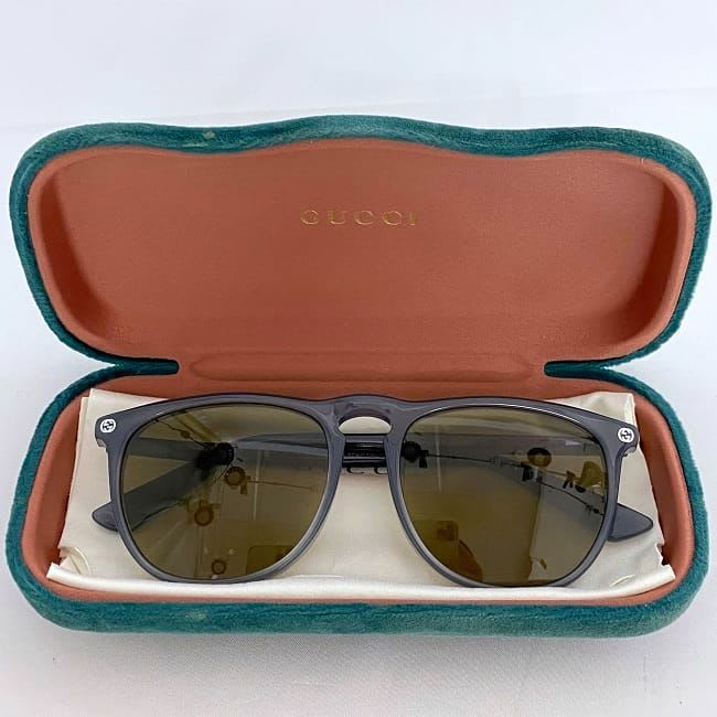 Gucci Sunglasses in Gray Brown Gg0120