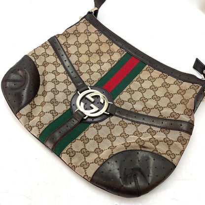 Gucci Interlocking Logo Sherry Line Shoulder Bag GG Canvas — view 16