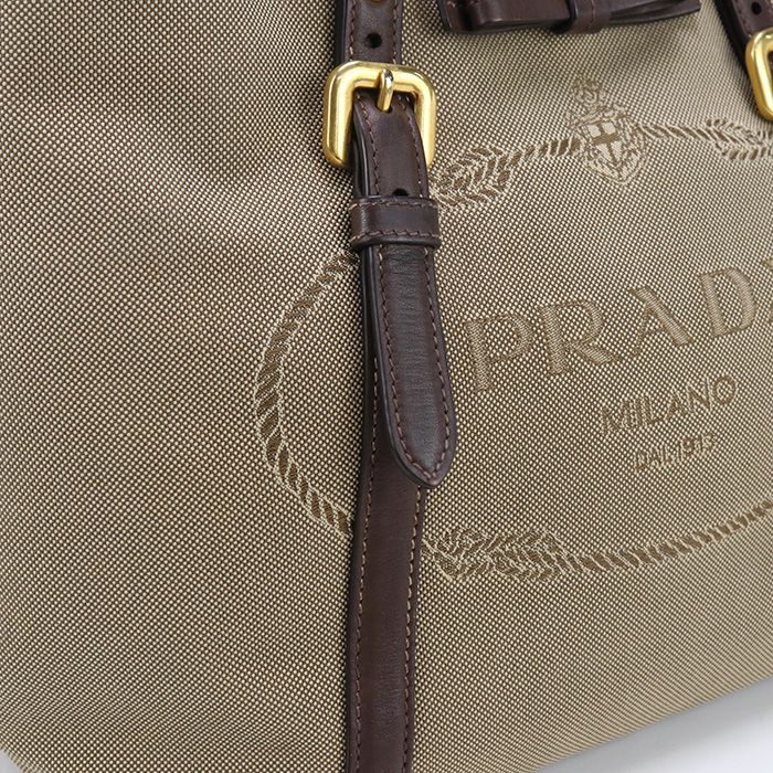 Prada Tote Bag Logo Jacquard Pr85840 Tote Bag Tote Leather Women