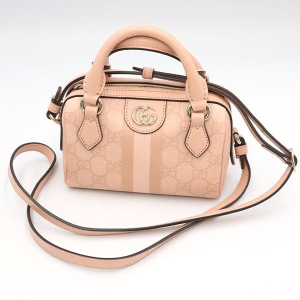 Gucci Pink GG Supreme Ophidia 2-Way Mini Bag