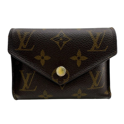 Louis Vuitton Portefeuille with Coin Case Trifold Wallet Brown